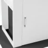 Îlot central cuisine bois gris et blanc 110 cm