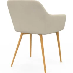 Lot chaises et fauteuils de table avec pied effet bois