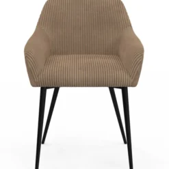Lot chaises et fauteuils de table taupe