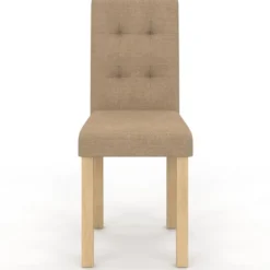 Lot de 6 chaises capitonnées scandinaves en tissu mix color