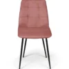 Lot de 6 chaises de salle à manger rose pastel, gris clair et beige