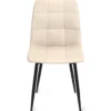 Lot de 6 chaises en velours beige