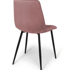 Lot de 4 chaises en velours plusieurs couleurs