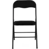 Lot de 4 chaises noires pliantes d’intérieur