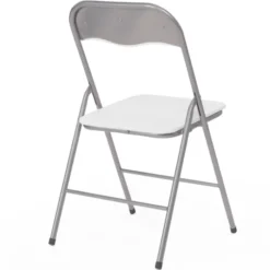 Lot de 6 chaises pliantes blanches d’intérieur