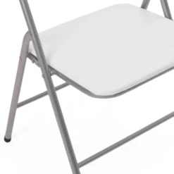 Lot de 6 chaises pliantes blanches d’intérieur