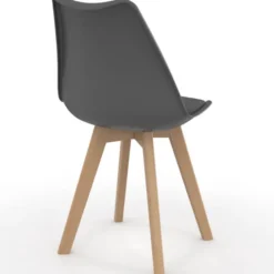 Lot de 6 chaises scandinaves mix color bleues, grises et jaunes