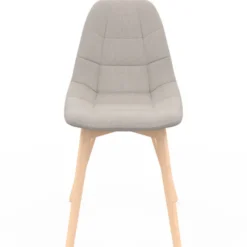 Lot de 6 chaises scandinaves mix color gris foncé x2, terracotta x2, beige x2
