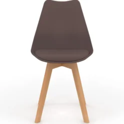 Lot de 6 chaises scandinaves mix color taupe, beige et blanc