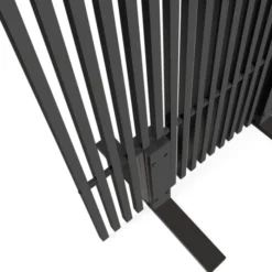 Lot de 2 paravents extérieurs ajourés claustra décoratif 80 x 150 cm métal gris anthracite