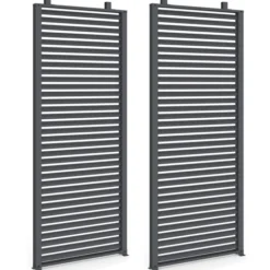 Lot de 2 persiennes pour Pergola pans modulables gris anthracite
