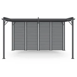 Lot de 2 persiennes pour Pergola pans modulables gris anthracite