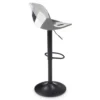 Lot de 4 tabourets de bar design patchworks noir, gris et blanc