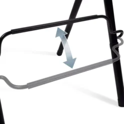 Lot de 4 tabourets hauts pliants noirs