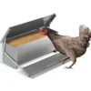 Mangeoire automatique en acier pour poules