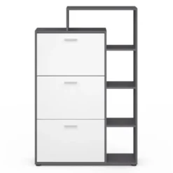 Meuble à chaussures 3 portes avec étagère
