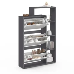 Meuble à chaussures 3 portes avec étagère