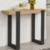 Meuble console noir et bois 100 cm