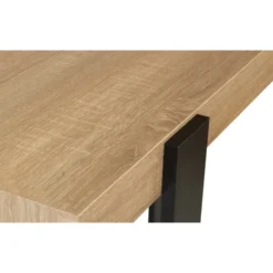 Meuble console noir et bois 100 cm