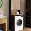 Meuble dessus de machine à laver avec placard