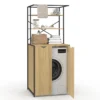 Meuble dessus machine à laver fermé design industriel