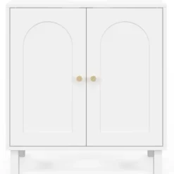 Meuble sous lavabo salle de bain design arche bois blanc