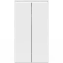 Meuble sous pente blanc avec rangement