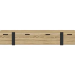 Meuble TV 180 cm suspendu 3 portes design industriel