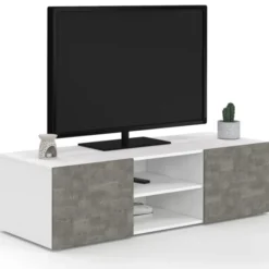 Meuble TV effet béton
