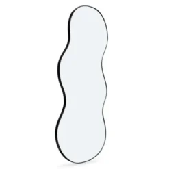 Miroir organique contour noir 45 x 100 cm