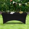 Nappe rectangulaire extensible noire