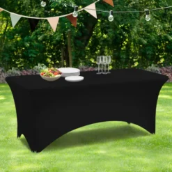 Nappe rectangulaire extensible noire