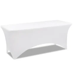 Nappe rectangulaire extensible blanche