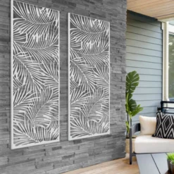 Panneau décoratif universel 150 x 50 CM PALM gris clair