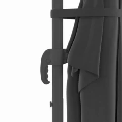 Parasol déporté inclinable rotatif 360 gris 3x4 M avec 4 dalles et housse