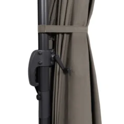 Parasol déporté 3x4 m rotatif 360 coloris taupe
