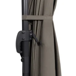 Parasol rectangulaire déporté 3x4m taupe