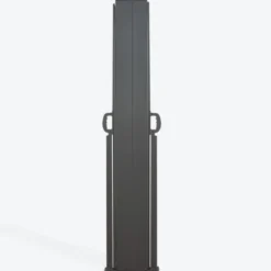 Paravent double rétractable 180 x 800 cm gris anthracite