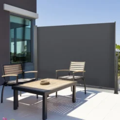 Paravent extérieur gris de 160 x 300 CM