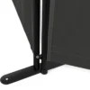 Paravent extérieur / intérieur sur pieds 3 panneaux gris anthracite