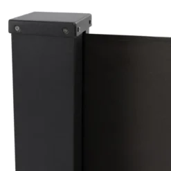 Paravent rétractable 5x2m gris anthracite