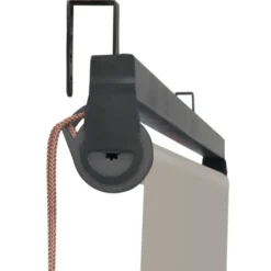 Pergola acier lames orientables 3x4m avec 4 stores taupe