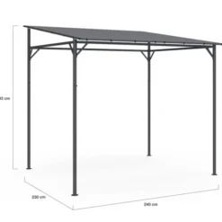 Pergola adossée - Tonelle de jardin 2.3 x 2.4 M