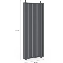 Pergola édition collector persiennes verticales toit rétractable 3x4 M 4 pans modulables gris anthracite