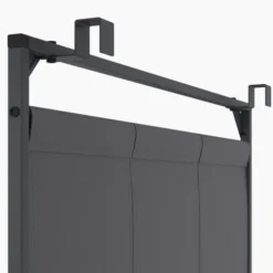 Pergola persienne 3x4 M gris anthracite avec toit rétractable et 4 pans modulables