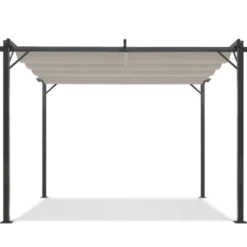 Pergola toit rétractable taupe 3x4 M