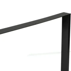 Pieds de table carrés en métal noir design industriel