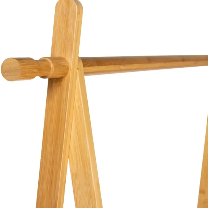Portant vêtements en bambou