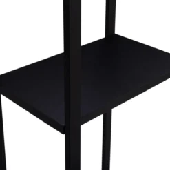 Porte bûches vertical intérieur 170 cm en métal noir