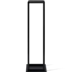 Porte bûches vertical intérieur 112 CM en métal noir